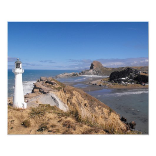 Neuseeland Castlepoint Lighthouse Fotodruck (Vorne)