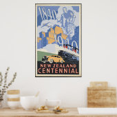 Neuseeland Centennial Poster (Küche)