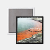 Neuseeland, Champagne Pool, Wunderland (Magnet) Magnet (Vorderseite/Rückseite)