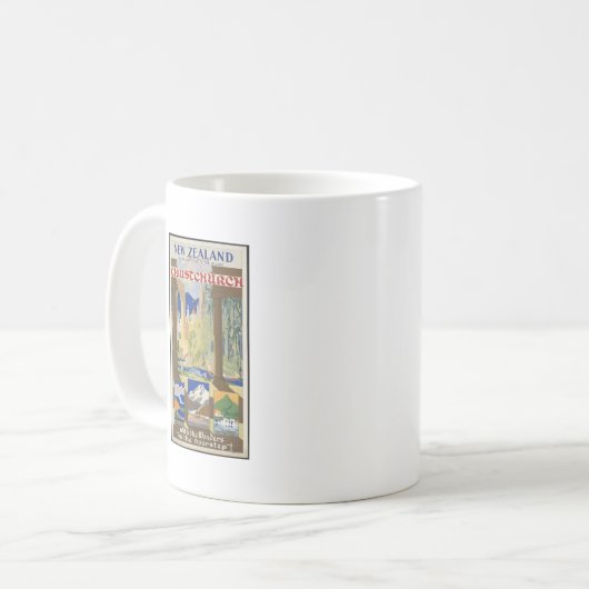 Neuseeland Christchurch Kaffeetasse (Vorderseite Links)