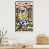 Neuseeland Christchurch Poster (Küche)