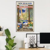 Neuseeland Christchurch Poster (Heimbüro)