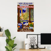 Neuseeland ~ Christchurch Poster (Heimbüro)