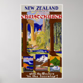 Neuseeland ~ Christchurch Poster (Vorne)