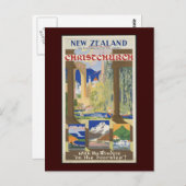 Neuseeland Christchurch Postkarte (Vorne/Hinten)