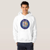 Neuseeland Coat of Arms Circle Shape Hoodie (Vorne ganz)