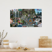 Neuseeland Collage Poster (Küche)