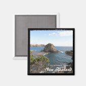 Neuseeland, Coromandel Coast, Insel (Magnet) Magnet (Vorderseite/Rückseite)