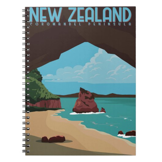 Neuseeland Coromandel Halbinsel Notizblock (Vorderseite)