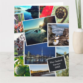 Neuseeland Custom Foto Collage Card Karte
