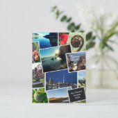 Neuseeland Custom Foto Collage Postcard Postkarte (Stehend Vorderseite)