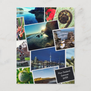 Neuseeland Custom Foto Collage Postcard Postkarte