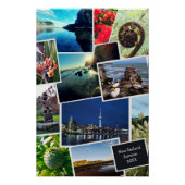 Neuseeland Custom Foto Collage Poster (Vorderseite)