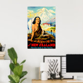 Neuseeland-Druck-Reiseplakat Maori Ar Poster (Heimbüro)