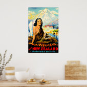 Neuseeland-Druck-Reiseplakat Maori Ar Poster (Küche)