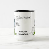 Neuseeland Einheimischer Vogel Kaffeetasse (Zentrum)