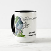 Neuseeland Einheimischer Vogel Kaffeetasse (Vorderseite Links)