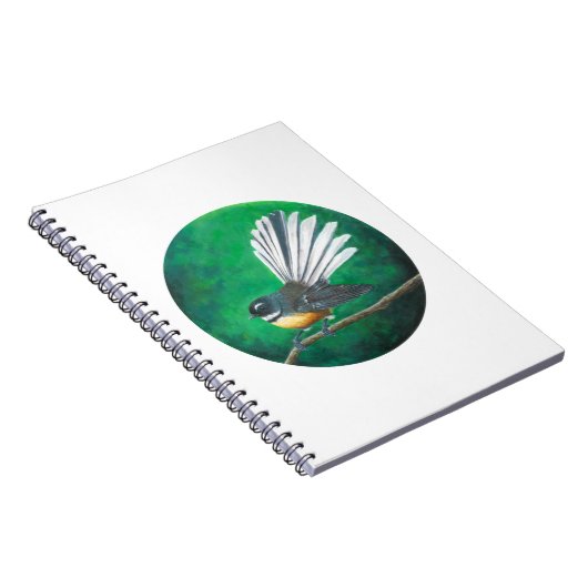 Neuseeland fantail bird (piwakawaka) - Notebook Notizblock (Rechte Seite)