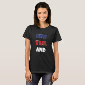 Neuseeland farbenfrohe Worte T-Shirt (Vorne ganz)