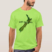 Neuseeland-Farn-Karten-T - Shirt (Vorderseite)