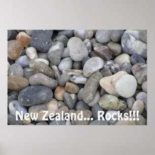 Neuseeland… Felsen! Poster