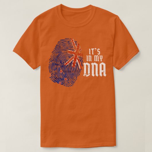 Neuseeland Fingerprint Neuseeland T-Shirt (Design vorne)