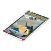 Neuseeland Fischen Reiseplakat Magnet (Linke Seite)
