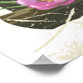 Neuseeland Fischen Reiseplakat Poster (Ecke)