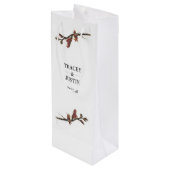 Neuseeland Flachs Blume Wein Flasche Geschenktasch Geschenktüte Für Weinflaschen (Rückseite Schrägansicht)