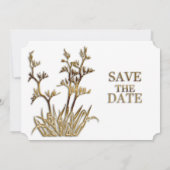 Neuseeland Flachs Blüten Save the Date (Rückseite)