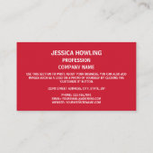 Neuseeland - Flag & Coat of Arms Visitenkarte (Rückseite)