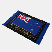 Neuseeland Flag House mat /rugby sports Fußmatte (Schrägansicht)