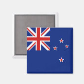 Neuseeland Flag Magnet (Vorderseite/Rückseite)