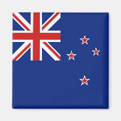 Neuseeland Flag Magnet (Vorne)