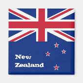 Neuseeland Flag Urlaub, Reise/Sport Magnet (Vorne)