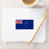 Neuseeland-Flagge Adressaufkleber (Insitu)
