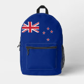 Neuseeland-Flagge Bedruckter Rucksack (Vorderseite)