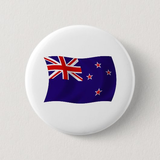Neuseeland-Flagge-Button Button (Vorderseite)