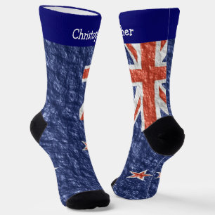 Neuseeland-Flagge-Design Socken