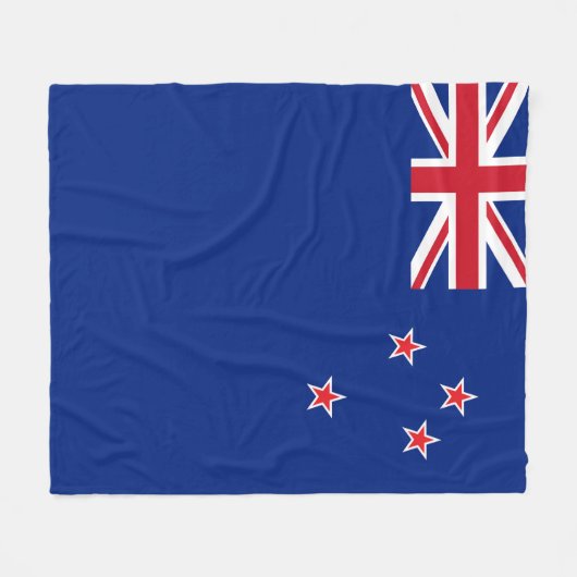 Neuseeland-Flagge Fleecedecke (Vorderseite (Horizontal))