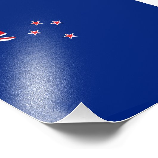 Neuseeland-Flagge Fotodruck (Ecke)