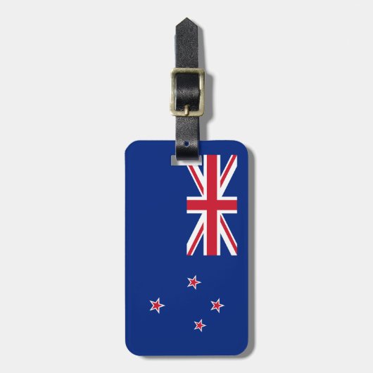 Neuseeland-Flagge Gepäckanhänger (Vorderseite vertikal)