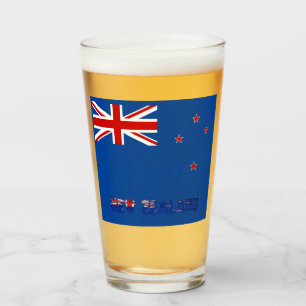 Neuseeland-Flagge Glas