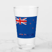 Neuseeland-Flagge      Glas (Vorderseite)