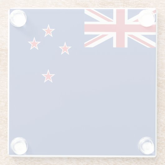 Neuseeland-Flagge Glasuntersetzer (Rückseite)