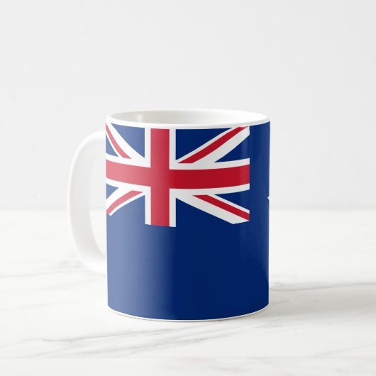 Neuseeland-Flagge Kaffeetasse (Vorderseite Links)