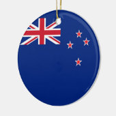 Neuseeland-Flagge Keramik Ornament (Links)