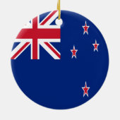 Neuseeland-Flagge Keramik Ornament (Hinten)