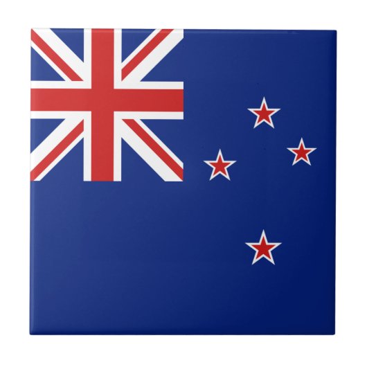 Neuseeland-Flagge Keramikfliese (Vorderseite)