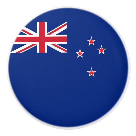 Neuseeland-Flagge Keramikknauf (Vorderseite)